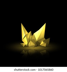Precious stones on a dark background. Whole pieces of minerals. Banner of something expensive or luxurious