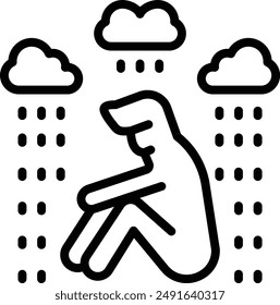Niederschlag in Form von Wassertröpfchen.