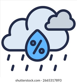Precipitation Icon Element For Design