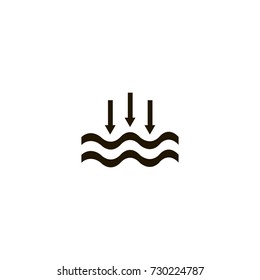 precipitation icon. sign design