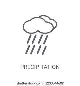 precipitation icon. Trendy precipitation logo concept on white background from Weather collection. Suitable for use on web apps, mobile apps and print media.