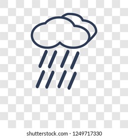 precipitation icon. Trendy precipitation logo concept on transparent background from Weather collection