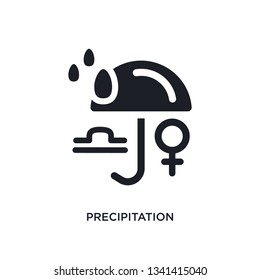 precipitation isolated icon. simple element illustration from zodiac concept icons. precipitation editable logo sign symbol design on white background. can be use for web and mobile