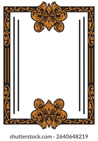 Precise Blossom Luxurious Ornamental Border Decorative Vector