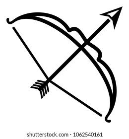 Precise bow icon. Simple illustration of precise bow vector icon for web