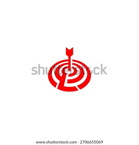A precise bullseye target forming a unique letter monogram logo. Perfect for marketing agencies, focus-based brands, analytics companies, strategy firms, and modern identity visuals.