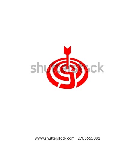 A precise bullseye target forming a unique letter monogram logo. Perfect for marketing agencies, focus-based brands, analytics companies, strategy firms, and modern identity visuals.