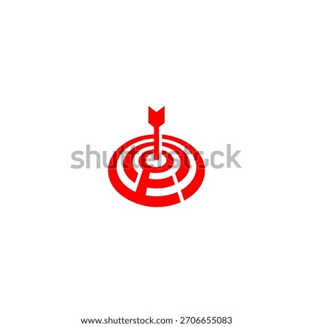 A precise bullseye target forming a unique letter monogram logo. Perfect for marketing agencies, focus-based brands, analytics companies, strategy firms, and modern identity visuals.