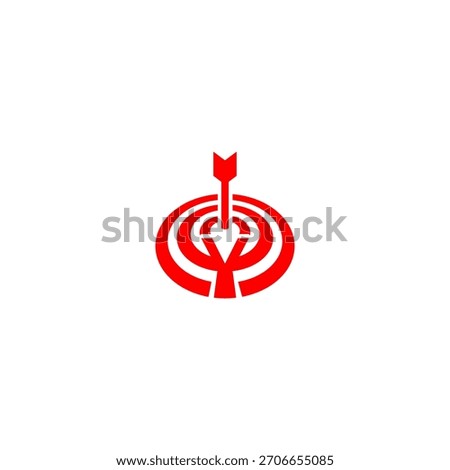 A precise bullseye target forming a unique letter monogram logo. Perfect for marketing agencies, focus-based brands, analytics companies, strategy firms, and modern identity visuals.