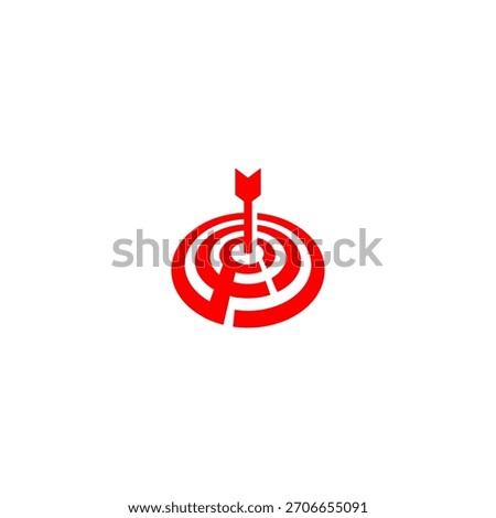 A precise bullseye target forming a unique letter monogram logo. Perfect for marketing agencies, focus-based brands, analytics companies, strategy firms, and modern identity visuals.