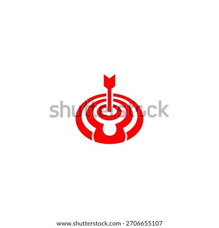 A precise bullseye target forming a unique letter monogram logo. Perfect for marketing agencies, focus-based brands, analytics companies, strategy firms, and modern identity visuals.