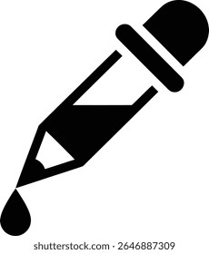 Precise Color Selection Tool Eyedropper Icon for Digital Design and Color Picking