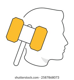 A precise data analysis icon representing AI-driven insights, machine learning, and big data analytics.