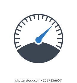 Precise Gauge Icon On White Background