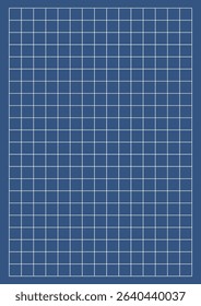 Precise grid pattern on a blue background, perfect for technical drawings, architectural plans, and engineering concepts. Ideal for blueprint-style layouts and data visualization