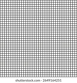 Precise grid pattern. Thin line texture. Geometric square background. Vector mesh surface.