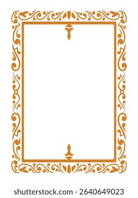 Precise Minimalist Ornamental Frame Decorative Vector