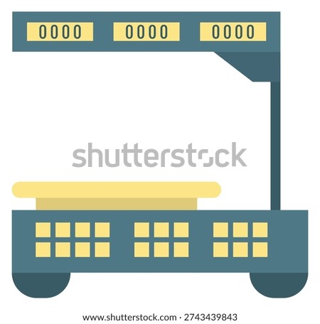 Precise price measure weight scales color icon 