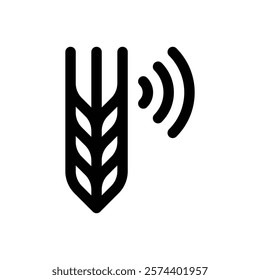 Precision agriculture. Editable stroke vector icon.