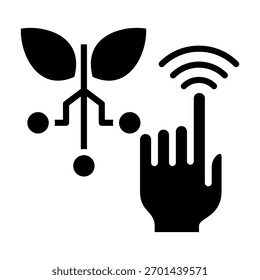 Elemento De Icono De Agricultura De Precisión Para Diseño Y Vector