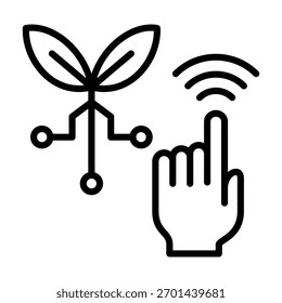 Precision Agriculture Icon Element For Design And Vector