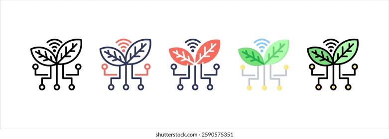 Precision Agriculture Multi Style Icon Set