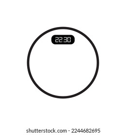 icono de balance de precisión sobre fondo blanco
