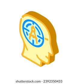 precision drafting architectural drafter isometric icon vector. precision drafting architectural drafter sign. isolated symbol illustration