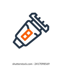 Precision Electric Shaver Vector Icon Illustration