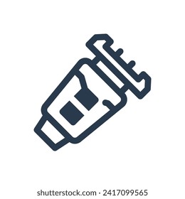Precision Electric Shaver Vector Icon Illustration