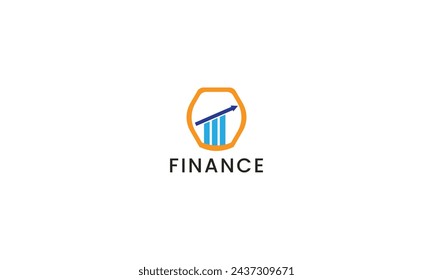 Precision emblem: finance expertise showcased in sleek vector logo illustration.
