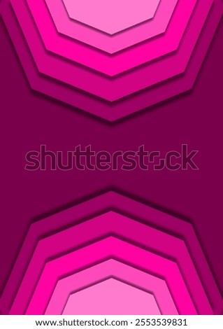 Precision at Its Finest: Overlapping Layers Rendered with Impeccable Technique and Coordination With Remarkable Pink Color.