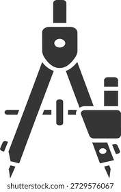 Precision Geometry Tool Silhouette icon