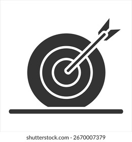 Icono de glifo de precisión Ilustración de Vector