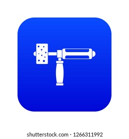 Precision grinding machine icon digital blue for any design isolated on white vector illustration