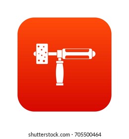Precision grinding machine icon digital red for any design isolated on white vector illustration