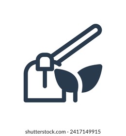 Precision Hoe Cultivation Vector Icon Illustration