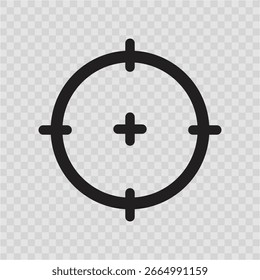 Precision icon aiming target sign symbol color website template