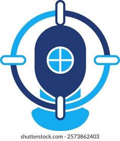 Precision Icon - Dual Tone Style - Critical Thinking Theme