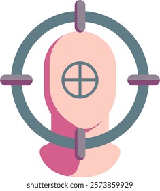 Precision Icon - Flat Color Style - Critical Thinking Theme