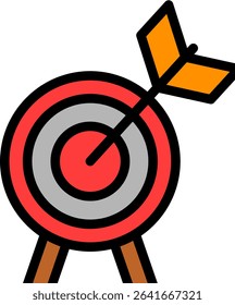 Precision Icon Lineal Color Vector Illustration