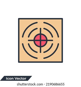 precision icon logo vector illustration. target symbol template for graphic and web design collection