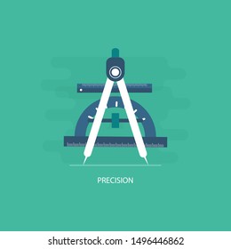 Precision icon suitable for info graphics, websites and print media and interfaces