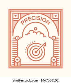 PRECISION AND ILLUSTRATION ICON CONCEPT