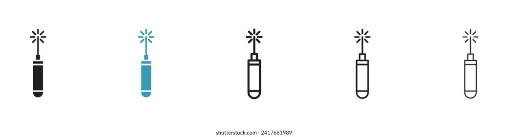 Precision Indicator vector icon set. Beam Pointer vector symbol for UI design.