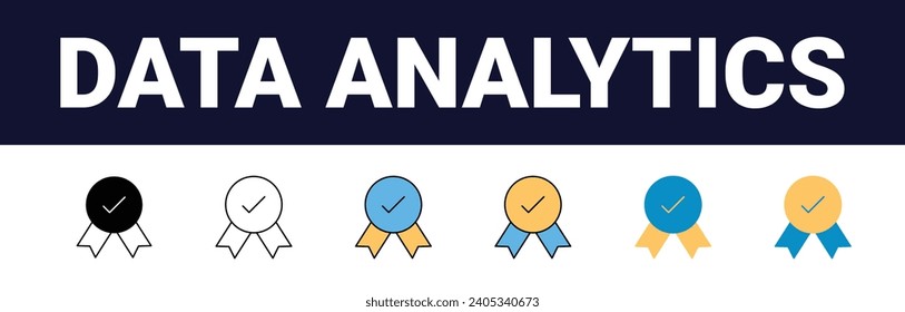 Precision Insights: Streamlined Web Icons for Data Analysis, Statistics, and Analytics - Minimalist Outline, black and color fill Collection in Vector Illustration. calculator, data, database,