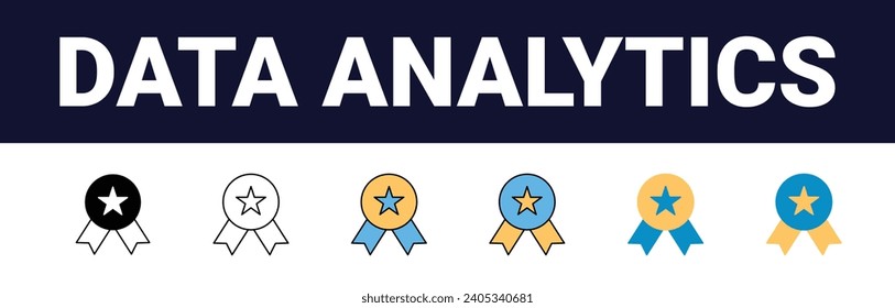 Información de precisión: Iconos Web optimizados para análisis de datos, estadísticas y análisis: recopilación de contorno minimalista, relleno de color y negro en ilustración vectorial. calculadora, datos, base de datos,