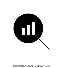 Precision Insights: Streamlined Web Icons for Data Analysis, Statistics, and Analytics - Minimalist black fill Collection in Vector Illustration. calculator, data, database, discover, focus, gear