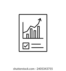 Precision Insights: Streamlined Web Icons for Data Analysis, Statistics, and Analytics - Minimalist Outline Collection in Vector Illustration. calculator, data, database, discover, focus, gear, growth