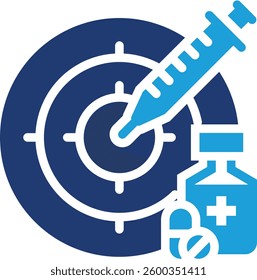 Precision Medicine Icon Element For Design